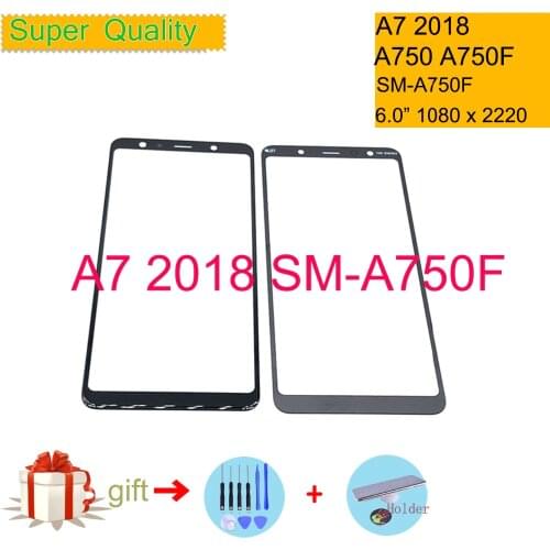Touchscreen For Samsung Galaxy A7 2018 A750 A750F SM-A750F Touch Screen Front Glass Panel Outer Glass Lens NO LCD Digitizer