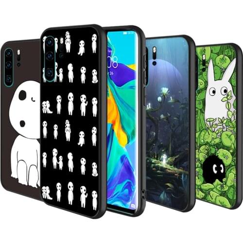 Silicone Cover Anime Kodama Tattoo For Huawei P40 P30 P20 Pro P10 P9 P8 Lite E Plus 2019 2017 Phone Case