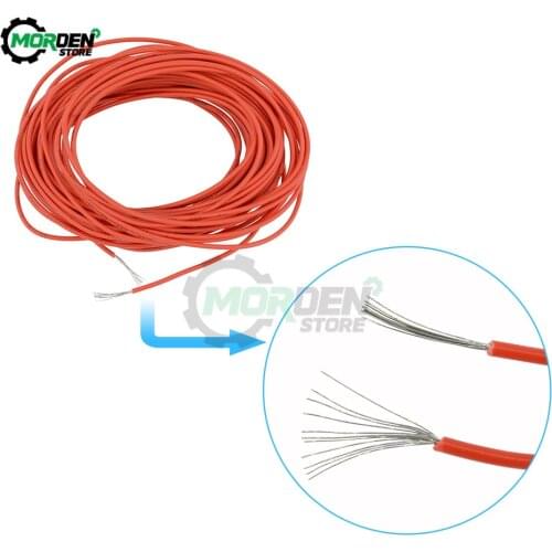 Black and Red Great IT 10M UL-1007 24AWG Hook-up Wire 80C / 300V Cord DIY Electrical Wire Cable Dropship