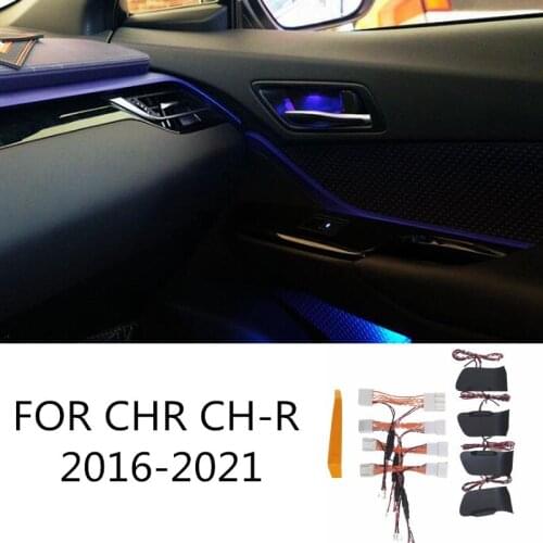 LED Bowl Light Rear Door Handle Atmosphere Door Bowl Lamp Ambient Light For Toyota CHR C-HR 2016-2019 2020 2021