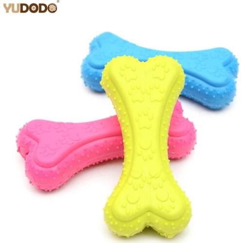 TPR Solid Rubber Pet Dog Toys Interactive Training Play Puppy Dog Molar Tooth Chew Toy