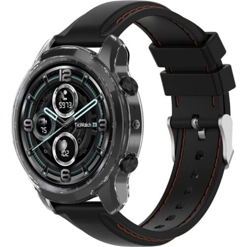 Ultra-Slim TPU Watch Case Protective Cover for -Ticwatch Pro 3 Lite Smart Watch X3UF