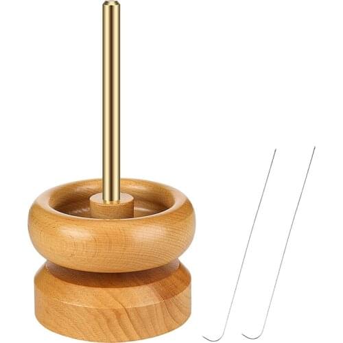 Spin Bead Loader Wooden Bead Spinner for Craft Stringing Beads Quickly DIY Making Crafting Project Jewelry Making