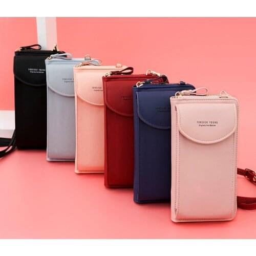 2020 New Clutch Multi-function Women Casual Wallet Phone Wallet Big Card Holders Wallet Handbag Messenger Shoulder Straps Bag