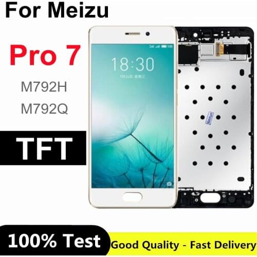 5.2" TFT For Meizu Pro 7 LCD Display Touch Screen Digitizer Assembly With Frame For Meizu Pro7 M792H M792Q lcd