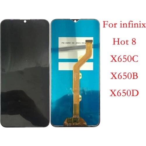 For Infinix Hot 8 X650 X650C X650B X650D LCD Display Touch Screen Digitizer Assembly Repair Replacement Parts