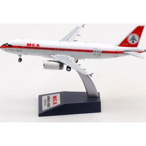 1/200 Scale A320 OD-MRT 75 MEA Middle East Airline Aircraft 320 Diecast Plane Model Airplanes Collection Diaplay Model Toy