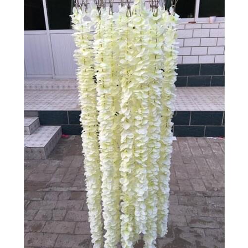 1 m each pcs Artificial White cattleya orchids strings wedding silk flower floral arrangement wedding props wholesale 100pcs/lot