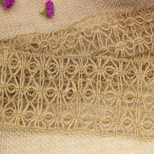 2M 6.5cmWidth Jute Burlap Lace Rolls Hessian Ribbon Lace Vintage Rustic Wedding Decoration Ornament Burlap Wedding Decoration