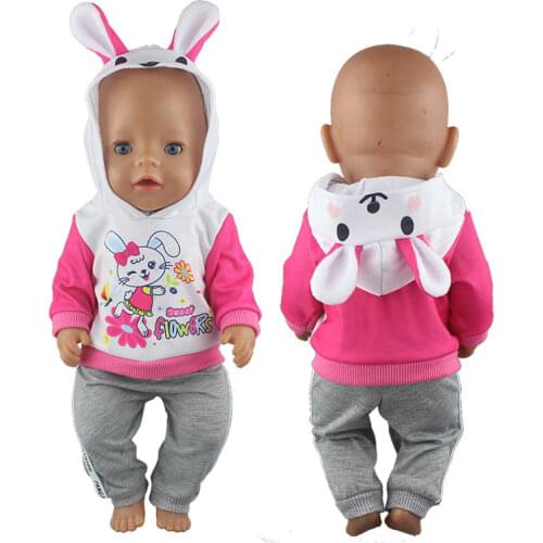 2pcs In 1, Fashion Suit Fit For 43cm Reborn Boy Baby Doll 17 Inch New Born Baby Doll Clothes