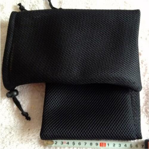 200pcs black mesh jewelry bags mesh gift pouches small drawstring bags 16*25cm dust bags for gift packaging free shipping by DHL