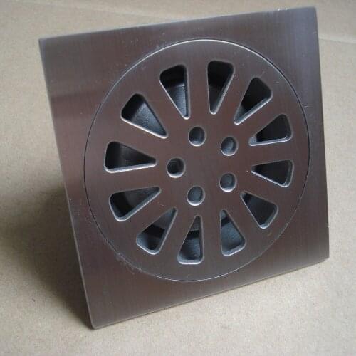 2016 hot sales 4" antique SUS304 stainless steel casting square floor drain shower cabin waste water strainer