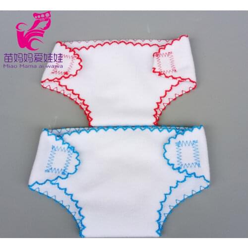 43cm Baby Doll Diaper Bib Headband Underwear Doll Hat Gloves Doll Accessories