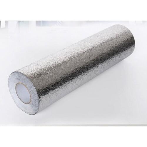 61cm*500cm Thickened cabinet aluminum foil stickers tin foil, kitchen oil stickers waterproof moisture cabinet mats drawer mat