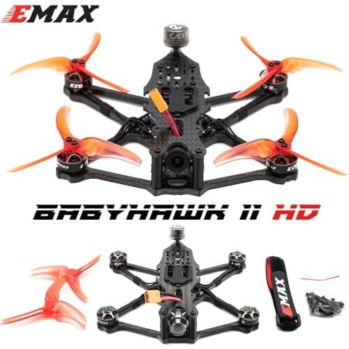 Emax Babyhawk II HD 3.5" Micro FPV Racing Drone 155mm Caddx Vista Nebula Pro With D8 / TBS Receiver RC Airplane Quadcopter Toys