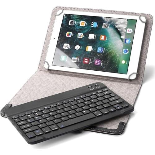 Practical Wireless Bluetooth Keyboard For Tablet For iOS Windows Android PU Leather Case Cover Stand for 9 10 inch Tablet