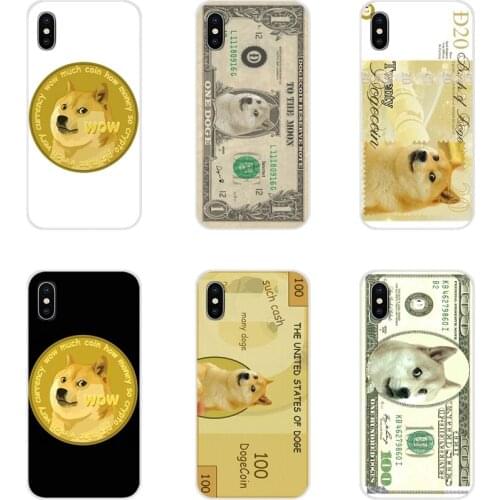 Doge Dollar Meme Mone Art Accessories Case Cover For Sony Xperia Z Z1 Z2 Z3 Z5 compact M2 M4 M5 C4 E3 T3 XA Huawei Mate 7 8 Y3II