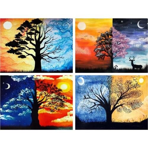 5D DIY Diamond Painting Full Sun And Moon Diamond Embroidery Decorative Paintings Cross Stitch Kits Handicraft Needlework Art