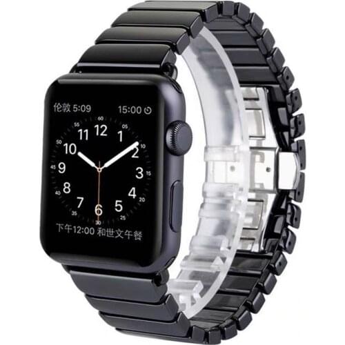 Metal strap Compatible with Apple watch 44mm 42mm 40mm 38mm stainless steel replacement bracelet belt for iwatch 6 5 4 3 2 1 SE