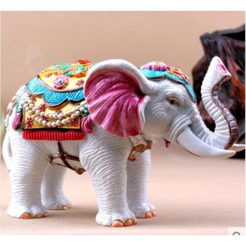 MICRO TAIWAN JIAOZHI POTTERY JEWELRY ELEPHANT ORNAMENTS MARRIAGE GIFTS LIVING ROOM DECORATIONS DECORATIVE PROP CRAFTS