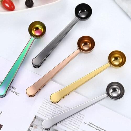 Multifunction Scoop Coffee Spoon Stainless Steel Milk Powder Measure Spoon Tea Fruit Ice Tools Coffee Home Kitchen Accessories