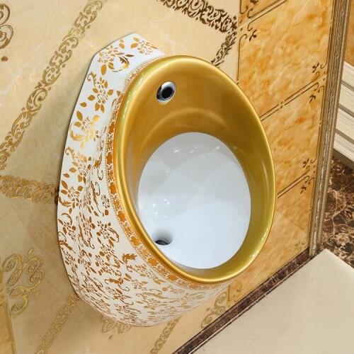 Wall-mounted smart sensor color urinal Mens wall-mounted urinal Ceramic KTV urinal urinal