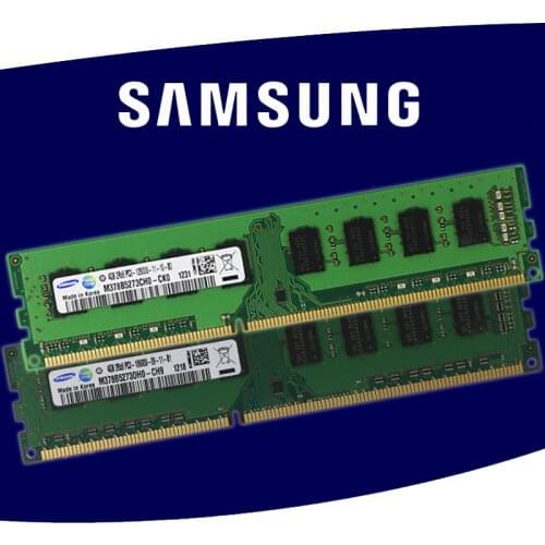 Samsung Desktop PC Memory RAM Memoria Module DDR2 800 667Mhz PC2-5300 DDR3 1333 1600Mhz 1GB 2GB 4GB (2PCS*2GB) PC3 10600 12800