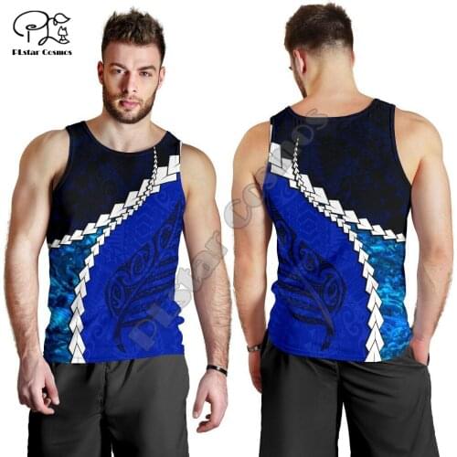 PLstar Cosmos NewZealand Flag Country Maori Aotearoa Tribe 3DPrint Men/Women Summer Sleeveless Streetwear Casual Tanktop Vest A3