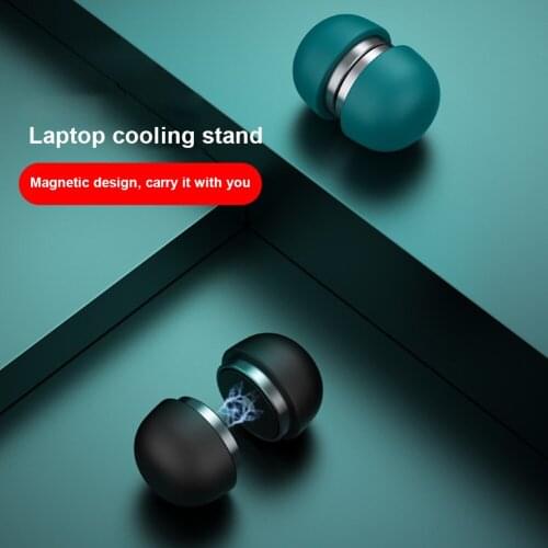 Laptop Stand Mushroom Shaped Tablet Bracket Adjustable Notebook Riser Holder Magnetic Mini Cooling Stand for Laptops Tablets