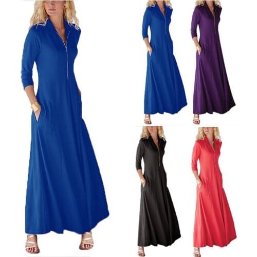 Casual Plus Size Women Maxi Dress Short Sleeve Long Dress Female Black Pocket Female Vestidos 2021