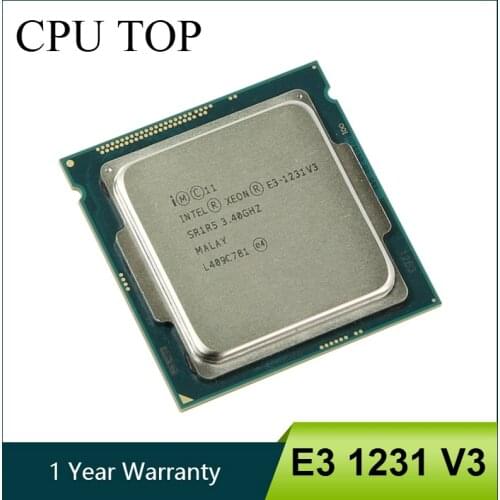 Intel Xeon E3 1231 V3 3.4GHz Quad-Core LGA 1150 Desktop CPU E3-1231 V3 Processor