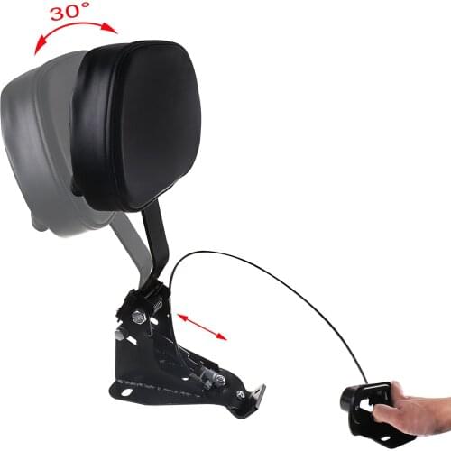 Motorcycle Adjustable Driver Rider seat Backrest Kit Custom Made For Harley Touring 2009-2019 Road King Street Glide CVO