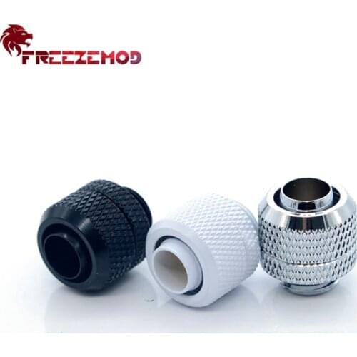FREEZEMOD 9*12.7/10*13mm Brass Soft Tube Fitting 3/8 Hose PVC Connector External Thread Copper, Water Cooler System Modding
