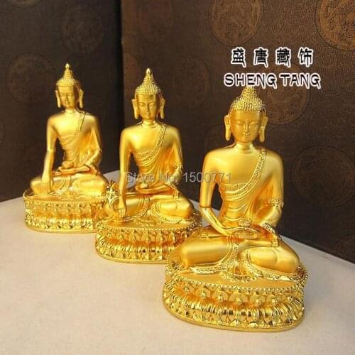 Buddha statue/ Medicine Buddha copper statue of Buddha Amitabha Buddha ornaments Sambo copper statues