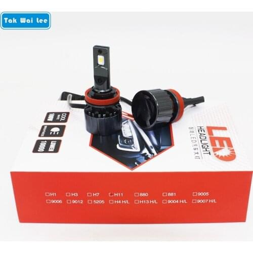 Tak Wai Lee F6 2X LED Car Headlight Bulb Styling Source 100W 6500K H1 H7 H11 9005 9006 Single Lamp H4 Hi/Lo Beam Front Fog Lamp