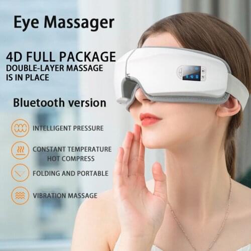 3D Smart Airbag Vibration Eye Massager Eye Care Instrumen Heating Bluetooth Music Relieves Fatigue And Dark Circles