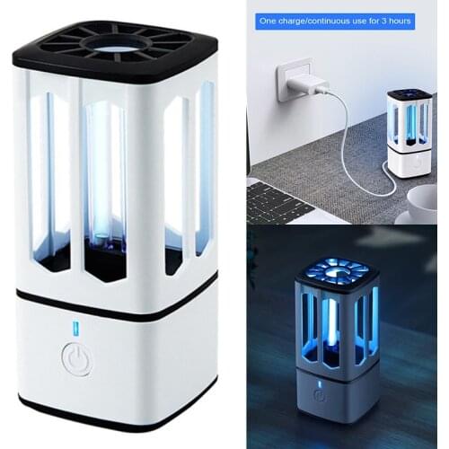 USB UV-C Light Sterilizer Rechargeable UV Disinfection Lamp for Disinfection Air Purification 2021 New