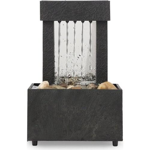 Water Flows Ornament Desktop Decoration Table Ornaments Crafts Landscape Waterfall Scene Basin Home Decor Incense Burner