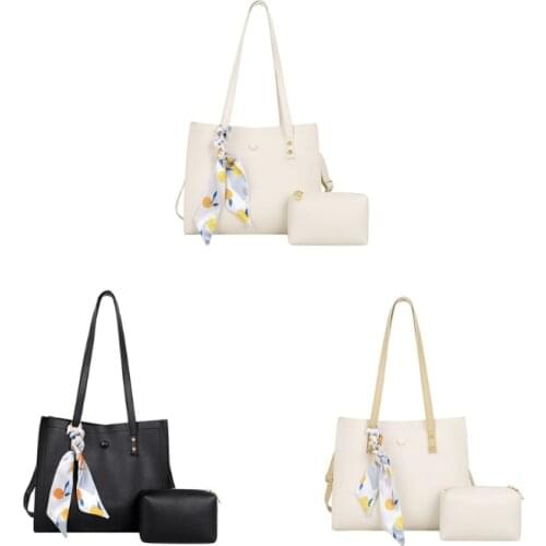 Crossbody Bag for Women Fashion Shoulder Bag Top-handle Handbag Soft PU Leather Messenger Bags Large Tote Purse 2Pcs Set G5AE