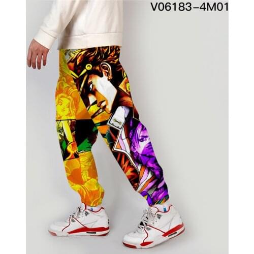 2021 3D Print JoJo Bizarre Adventure Sweatpants Women/Men Fitness Joggers Spring High Street Anime Trousers Pants Sweatpant