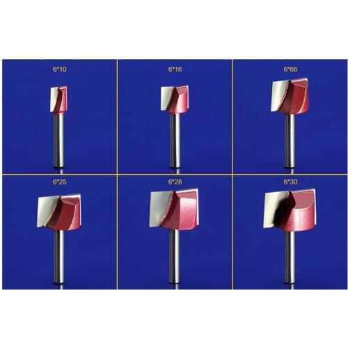 1pc 6mm*10mm Freeshipping CNC carbide end mill tool,3D woodworking insert router bit,Tungsten Cleaning bottom end milling cutter