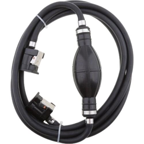 1 Pcs 6mm Gas Hose Fuel Line Assembly Primer Bulb & Hose Fitting Connector For Boat Marine Yacht Car RV ATV Camper Etc