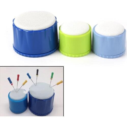 1 Pcs Hot Sale Blauw Groen Dental Autoclavable Ronde Endo Stand Cleaning Foam Sponzen Bestand Houder High Quality