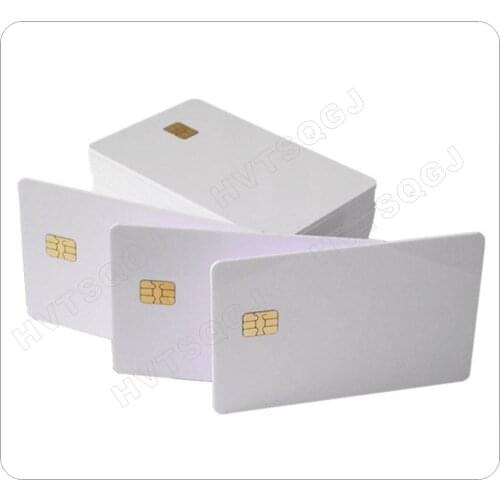 10 pcs/lot) SLE 4442 Chip PVC Smart Card Blank IC Cards ISO7816