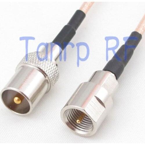 12in TV male to FME male plug RF adapter connector 30CM Pigtail coaxial jumper extension cord cable RG316