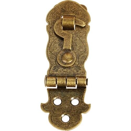 5pc Antique Notebook Lock Metal Buckle Package Gift Box Hinge Lock Fastener Hinge Lock 45 x 28mm