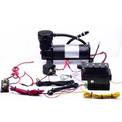 Automotive air suspension electronic control part with 1/4 NPT compressor and 1 suspension solenoid valve and 1 kits controller