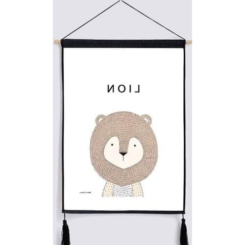 Animal Posters and Prints Canvas Art Painting Wall Art Nursery Decorative Picture Nordic Style Kids Decoration