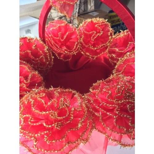 Kına Gecesi Turk Kına Sepetı Otantık Osmanlı Nısan Dugun Seremonı Ozel Gun Sepet Ponpon ve Altın Sım Islemelı