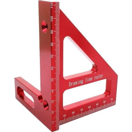Woodworking Ruler Square Layout Miter Triangle Ruler 45 Degree 90 Degree Metric Gauge Fnicel Measure Tools Woodworking Tools